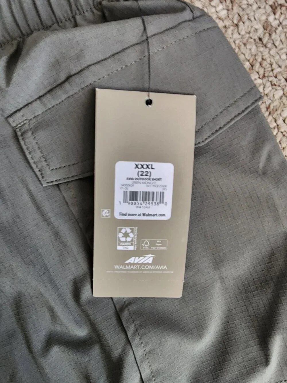 NWT Avia Women's Outdoor Ripstop Short Size XXXL (22)